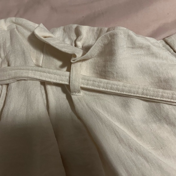 Plus size a new day ivory high waisted paper bag trouser shorts - Picture 5 of 8